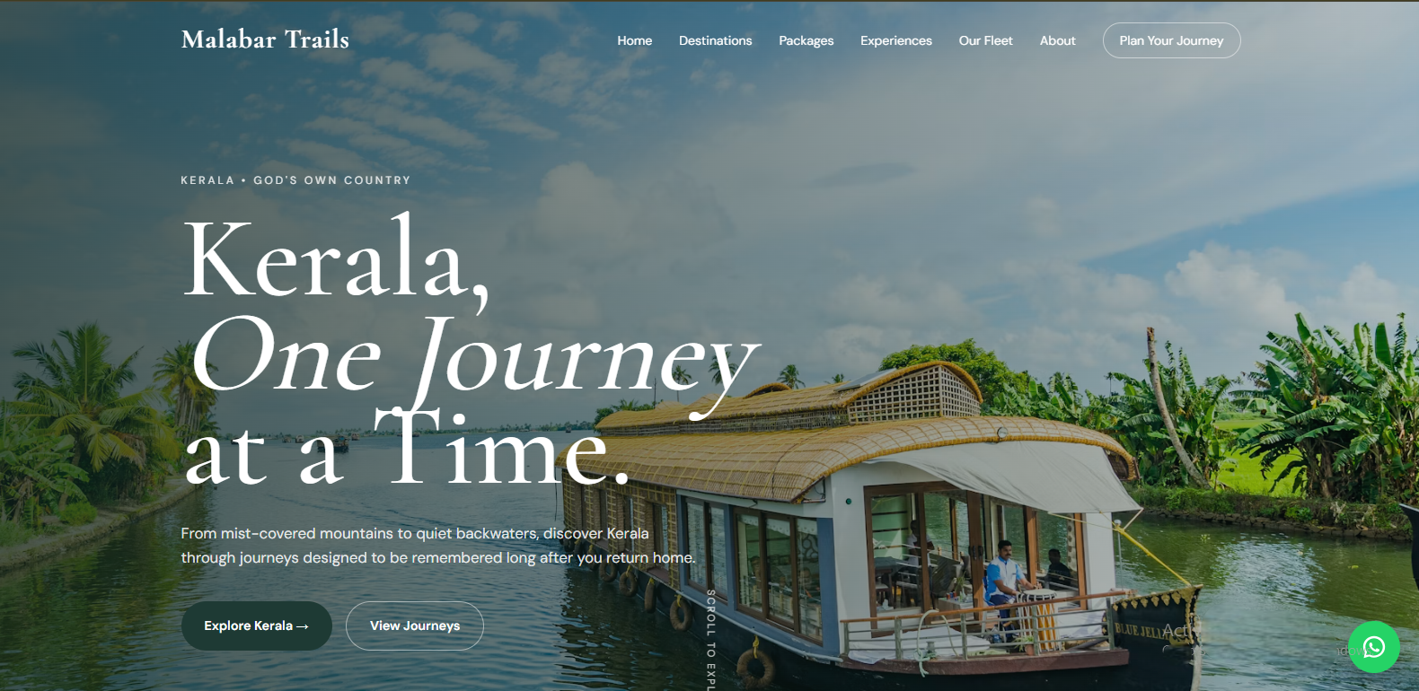 Malabar Trails Kerala Tourism Website Case Study