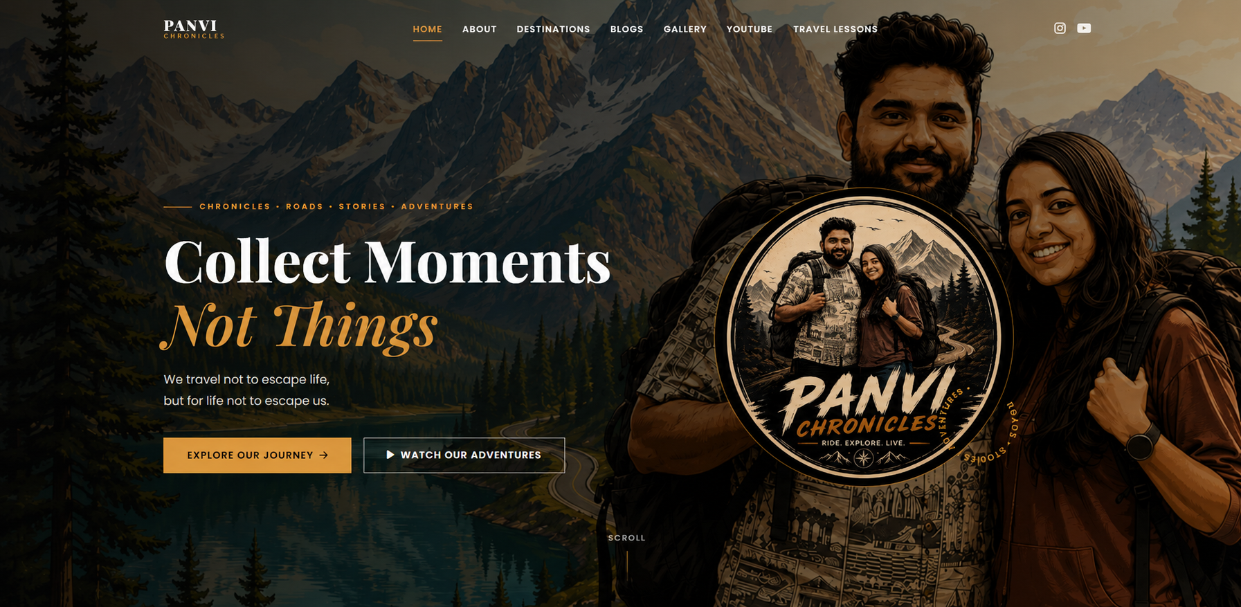 Panvi Chronicles Travel Website Case Study